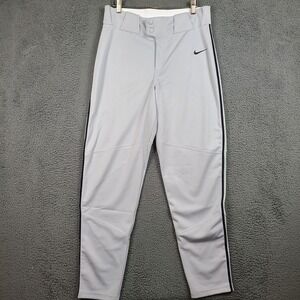 Nike Mens Grey Baseball Pants BQ5489-058 Team Engineered Piping Size M NEW